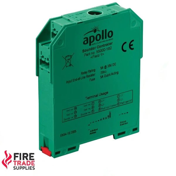 55000 - 182APO XP95 Din Rail Sounder Control Unit (5 Amp) - Fire Trade Supplies