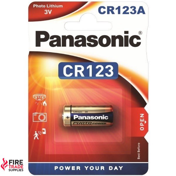 Panasonic CR123 Batteries - 3V Lithium - Fire Trade Supplies