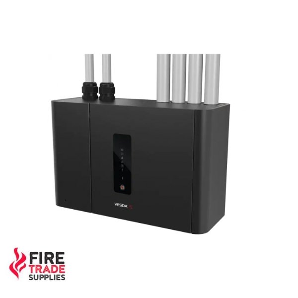 VEP-A00-P - 4 Pipe VEP with FOK LED's - Black Plastic - Fire Trade Supplies