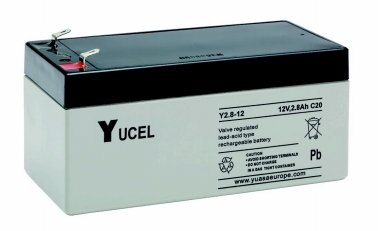 Y2.8-12 12V-2.8ah YUASA Yucel SLA Battery - Fire Trade Supplies
