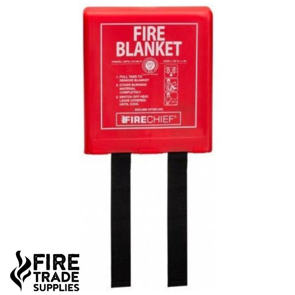 FB1 1m * 1m Fire Blanket In Rigid Case - Fire Trade Supplies