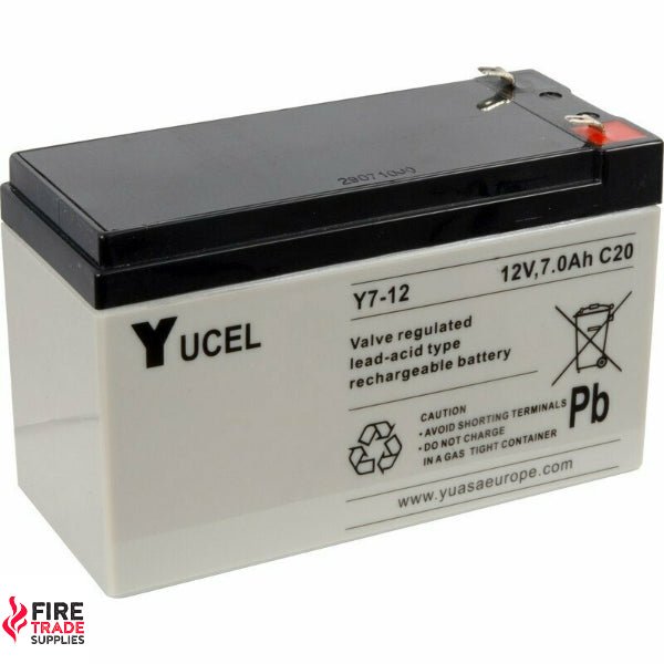 12 volt 7 amp battery - Fire Trade Supplies