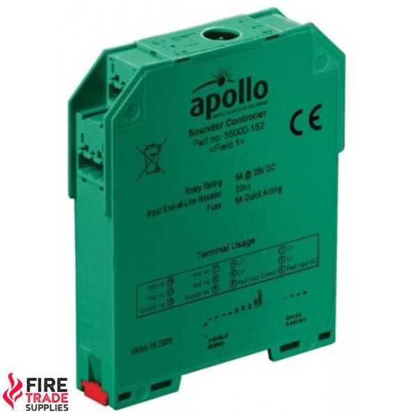 55000-182 Apollo XP95 Din Rail Sounder Control Unit (5 Amp) - Fire Trade Supplies