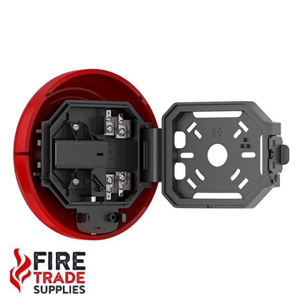 CBE6-RD-024-EN ClamBell 24V 6 Inch Fire Alarm Bell - Deep Base - Fire Trade Supplies