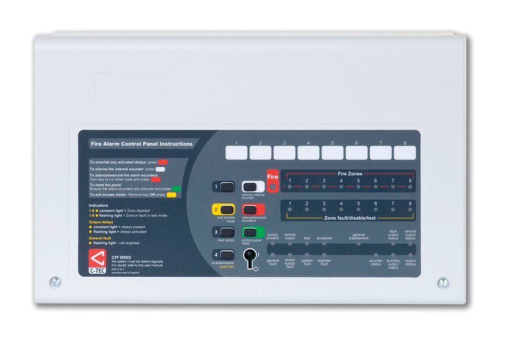 CFP702-2 CFP AlarmSense 2 Zone Two Wire Fire Alarm Panel (Key/Code Entry) - Fire Trade Supplies
