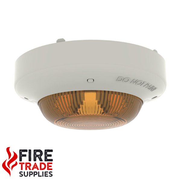 CHQ-AB(AMB) Addressable Beacon - Ivory case, amber lens (non EN54-23 compliant) - Fire Trade Supplies