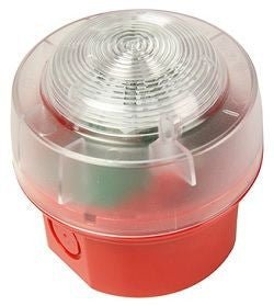 CWST-RR-W5 KAC Red Body Deep Base Base Red Beacon (IP65) - Fire Trade Supplies