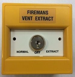 K30SYS-33 KAC Yellow 3 Position Firemans Vent (Trapped key) - Fire Trade Supplies