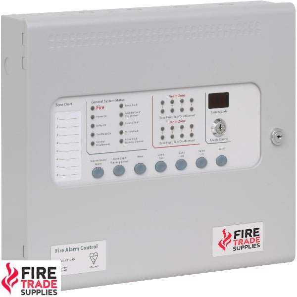 KL11040M2 Kentec SIGMA CP Conventional Fire Alarm Panel 4 Zone (4 Wire) Surface Mounted with LCMU - Fire Trade Supplies