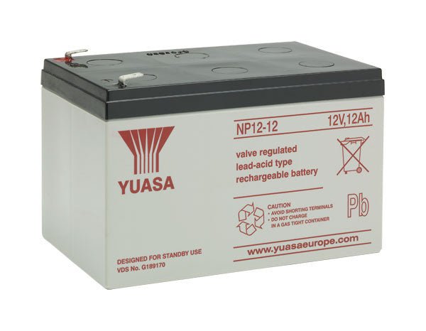 NP12-12 12 Volt 12.0Ah Yuasa NP Battery - Fire Trade Supplies