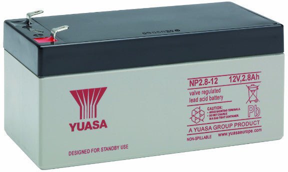 NP2.8-12 12 Volt 2.8Ah Yuasa NP Battery - Fire Trade Supplies