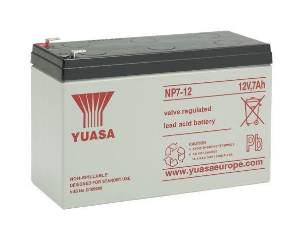 NP7-12 12 Volt 7.0Ah Yuasa NP Battery - Fire Trade Supplies