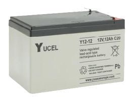 Y12-12 12V-12ah YUASA Yucel SLA Battery - Fire Trade Supplies