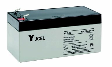 Y2.8-12 12V-2.8ah YUASA Yucel SLA Battery - Fire Trade Supplies