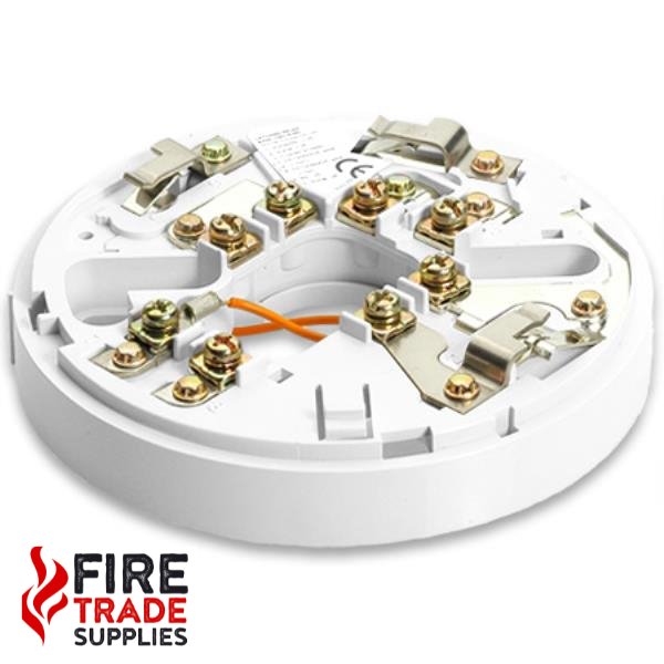 YBO-R/6R(WHT) Conventional Relay Base Latching - White - Fire Trade Supplies